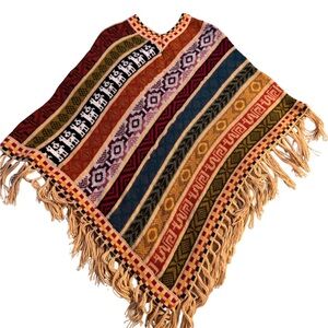 100% Baby Alpaca, Peruvian Handmade Ponco